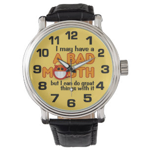 BAD MOUTH montre personnalisée