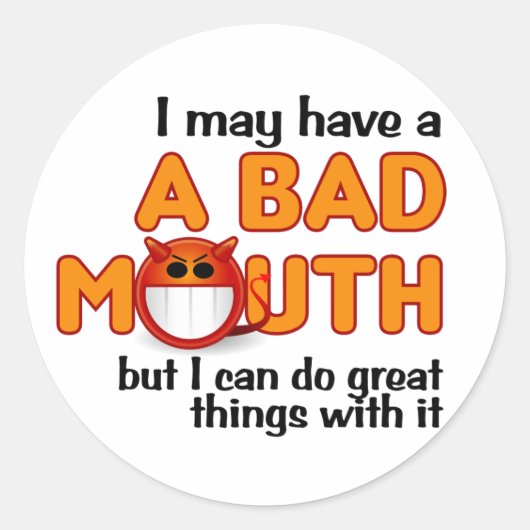 Bad Mouth stickers (Devant)