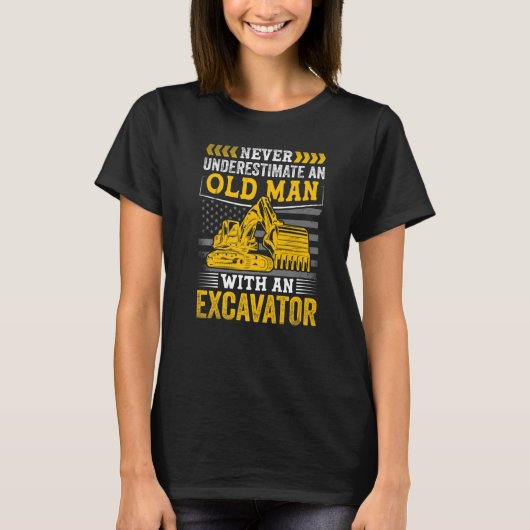 Bad Old Man  Construction Workers & Construction S T-shirt (Voorkant)