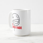 Bad Poker Face Koffiemok (Voorkant links)