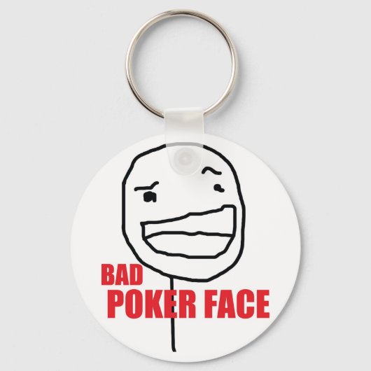 Bad Poker Face Sleutelhanger (Voorkant)