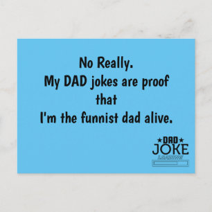 Bad Pun Dad Joke ontworpen Briefkaart