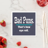 Bad Puns Eye Roll Papa Joke Grappige Puns Servet (Insitu)