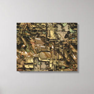 Bad Robot 1 verpakt Canvas Afdruk