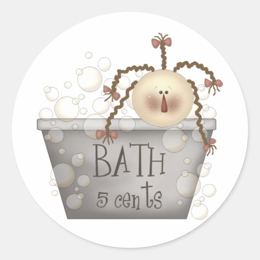 bad ronde sticker (Voorkant)