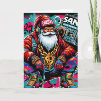 BAD SANTA CHRISTMAS CARD KAART