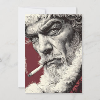 Bad Santa Christmas Cards Adult Humor Feestdagenkaart