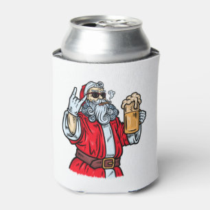 Bad Santa Claus, Rock, Beer en Cigar Blikjeskoeler