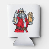 Bad Santa Claus, Rock, Beer en Cigar Blikjeskoeler (Achterkant)