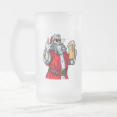 Bad Santa Claus, Rock, Beer en Cigar Matglas Bierpul (Links)
