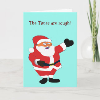 Bad Santa Covid 19 Weird Humor Classic Value Funny Feestdagen Kaart