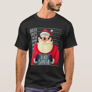 Bad Santa Shirt Wanted Santa Claus Kostuum Funny C