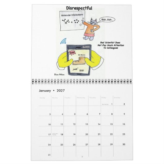 Bad Scientist Calendar 2013 Kalender (Jan 2027)