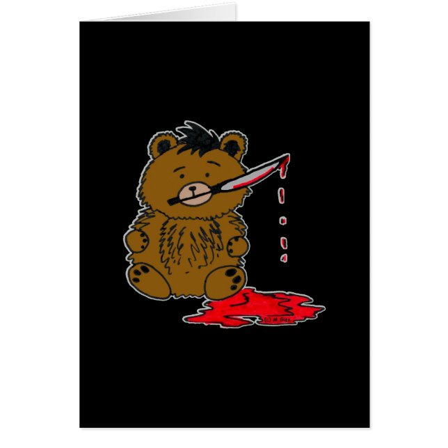 Bad Teddy Card (Voorkant)