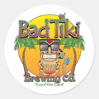 Bad Tiki Brewing Company Ronde Sticker