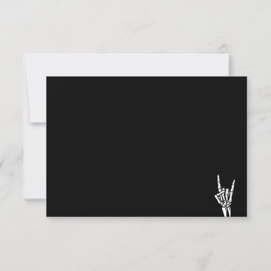 Bad Two The Bone 2nd Birday Party Carte de remerci (Dos)