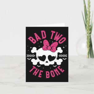Bad Two The Bone 2nd Birthday 2 jaar oude Kinder m Kaart
