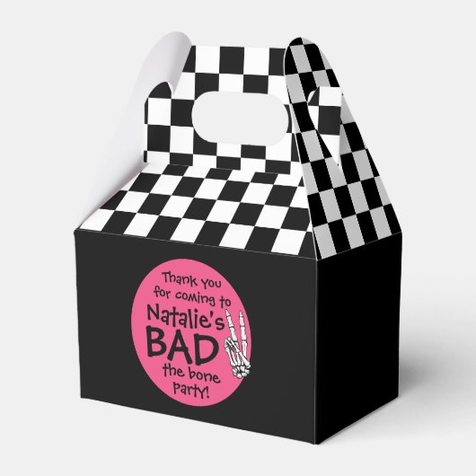 Bad Two The Bone gepersonaliseerd 2e verjaardagsfe Bedankdoosjes (Voorkant Zijde)