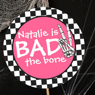 Bad Two The Bone gepersonaliseerd 2e verjaardagsfe Ronde Sticker