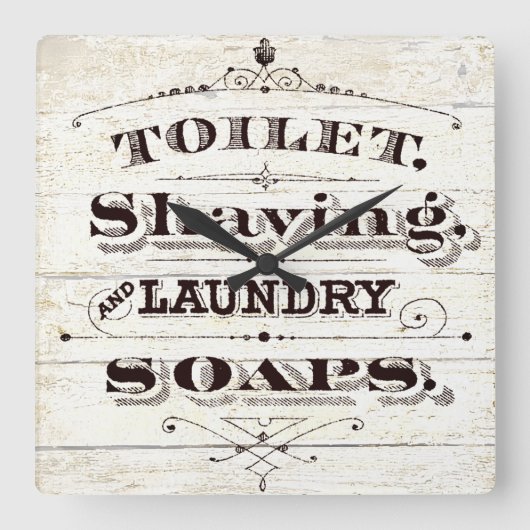 bad vierkante klok (Voorkant)