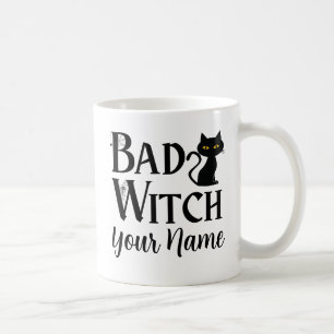 Bad Witch Black Cat Halloween Koffiemok