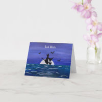 Bad Witch Ocean Moonrise Kaart (voorkant)