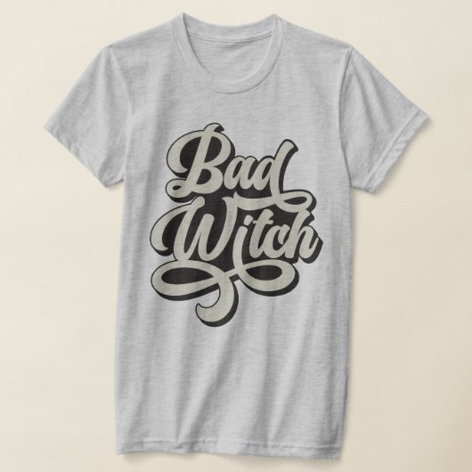 Bad Witch Retro Style T-shirt (Laagn)