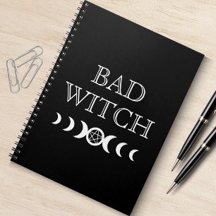 Bad Witch Triple Goddess Moon Wicca Halloween Notitieboek
