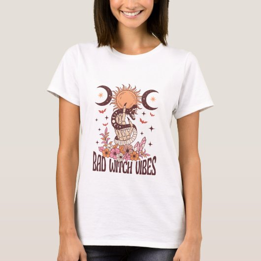 Bad witch vibes Halloween Family Matching T-shirt (Voorkant)