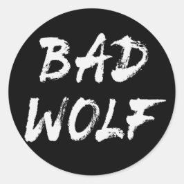 Bad Wolf Ronde Sticker