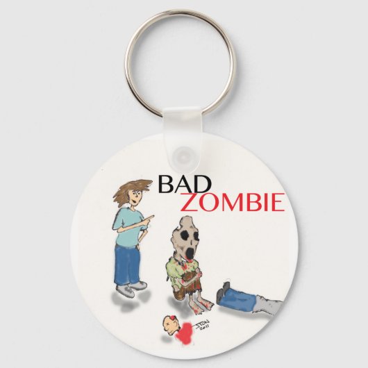 Bad Zombie Sleutelhanger (Voorkant)