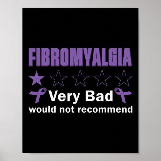 Bad zou niet aanraden fibromyalgie bewustwording M Poster (Voorkant)