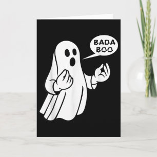 Bada Boo Italiaans spook grappige Halloween T-shir Kaart
