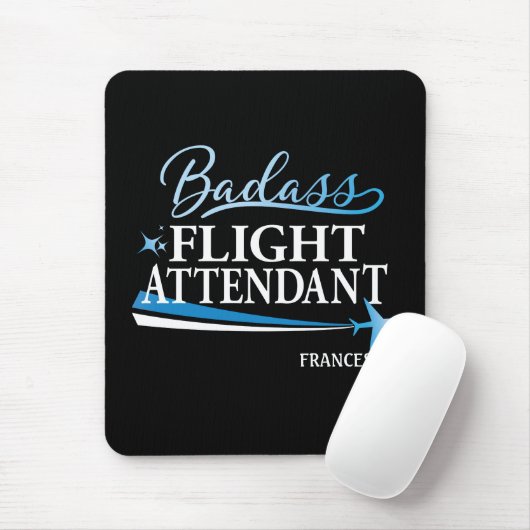 Badass Attendant Personalize Black Muismat (Met muis)
