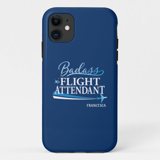 Badass Attendant Personalize Royal Case-Mate iPhone Case (Achterkant)