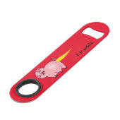 Badass barbecue BBQ Bouton de cochon flamboyant (Devant angulaire)