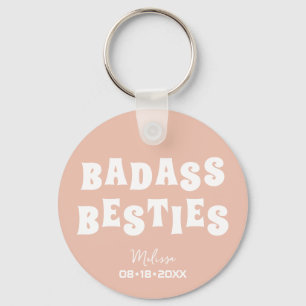 Badass Besties Grappige Bruidsmeisje Favor Gift Sleutelhanger