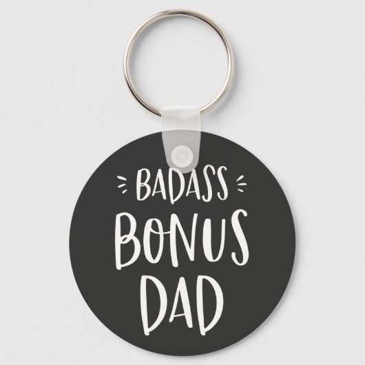 Badass Bonus Dad Cool Stepdad Gift for Stepfather Sleutelhanger (Voorkant)