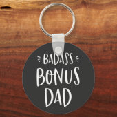 Badass Bonus Dad Cool Stepdad Gift for Stepfather Sleutelhanger (Voorkant)