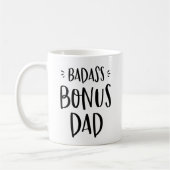 Badass Bonus Pap Stepdad Vaderdag Stepfather Koffiemok (Links)