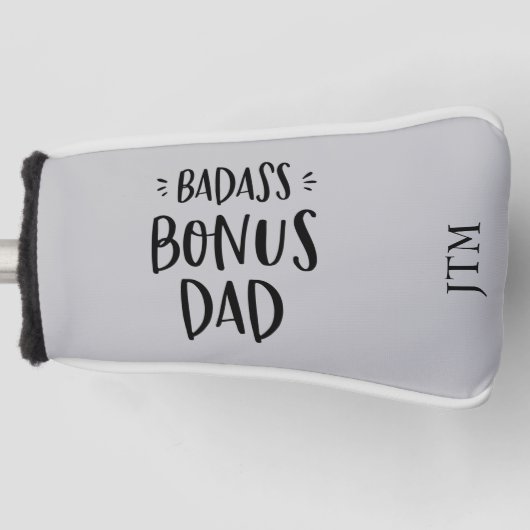 Badass Bonus Pap Stepfather Vaderdag Stepdad Golfheadcover (Voorkant)