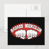 Badass Bookclub Briefkaart (Voorkant / Achterkant)