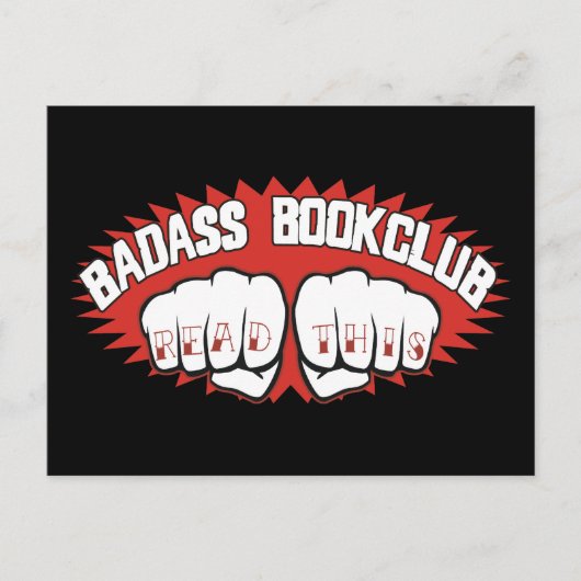 Badass Bookclub Briefkaart (Voorkant)