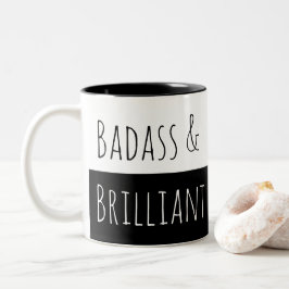 Badass & Brilliant Morning Tweekleurige Koffiemok