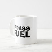 BADASS CARBURANT TENDANCE FUNNY CAFÉ MUG (Devant gauche)