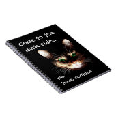 Badass Cats - "Donkere kant heeft koekjes" Notitieboek (Rechterzijde)
