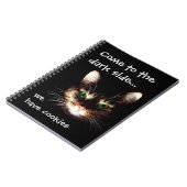 Badass Cats - "Donkere kant heeft koekjes" Notitieboek (Linkerzijde)