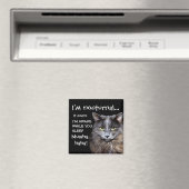 Badass Cats - "Ik ben nachtelijk..." Magneet (Insitu (Vaatwasser))