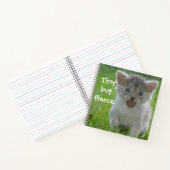 Badass Cats - "Tiny but Fierce" Kitten Notitieboek (Binnen)