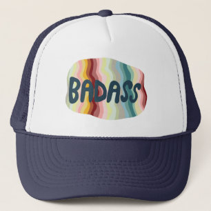 Badass Colorful Rainbow Handlettering-ontwerp Trucker Pet